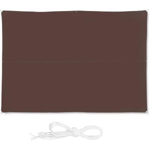 VOILE D'OMBRAGE Voile d ombrage rectangle 3 x 4 m brun