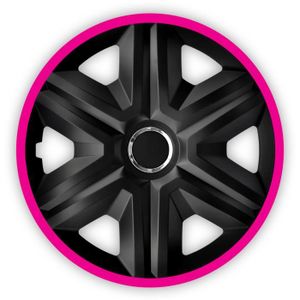ENJOLIVEUR Enjoliveurs de roues FAST LUX noir- rose 14 
