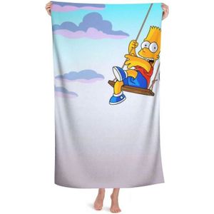 Simpsons serviette de bain Homer Simpson serviette Noir 75 x 150 cm 