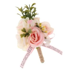 Belle trousse en tissu rose avec motif brodé de fleurs coreen