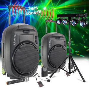 PACK SONO Pack Sono Ibiza sound PORT15VHF-MKII-TWS, Portable