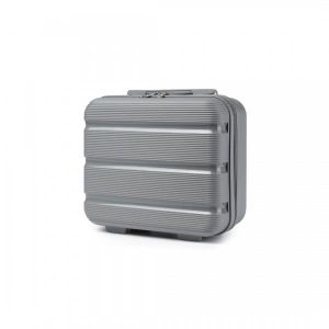 TROUSSE DE TOILETTE  Kono Portable Vanity Case Rigide ABS Léger 33x15x31cm Trousse de Toilette pour Voyage, Gris