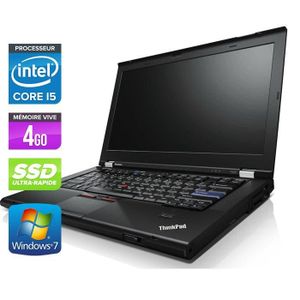 ORDINATEUR PORTABLE Lenovo ThinkPad T420 -Core i5 -4Go -SSD -Webcam