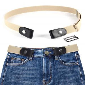 ceinture tissu sans boucle