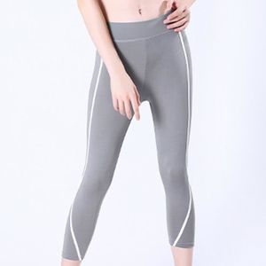LEGGING Leggings d'entraînement taille haute pour femmes Fitness Sports Running Yoga Pantalons de sport gris