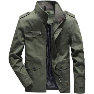 BLOUSON Funmoon Veste Mi Saison Homme de Cargo Casual Col 