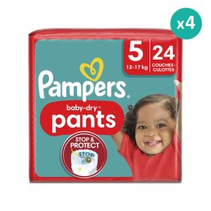 COUCHE Couches-Culottes Baby Dry Taille 5 - Pampers - Pac