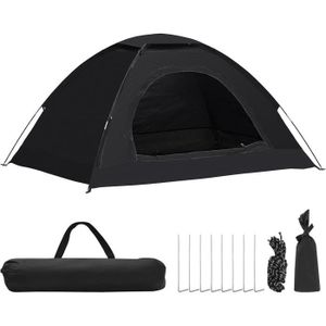 TENTE DE CAMPING Tente De Camping Dôme Pour 1-2 Personnes, Tente De Camping Imperméable Coupe-Vent Anti-Uv, Installation Facile, Tente De Plag[W160]