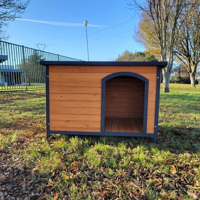 Tuinhuis met veranda plat dak 250 x 250 250cm | Enkele deur