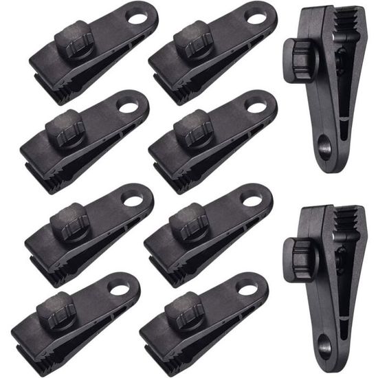 QUARKZMAN Lot De 10 œillets Plastique Bleu Pour Bâches - Antirouille 28x11 Mm - Kit Réparation Avec Joint D’étanchéité