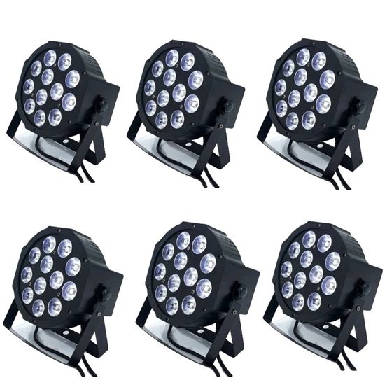 Lixada 12 LEDs Par Lights,8 canaux RGBW Mélange de lumière de scène