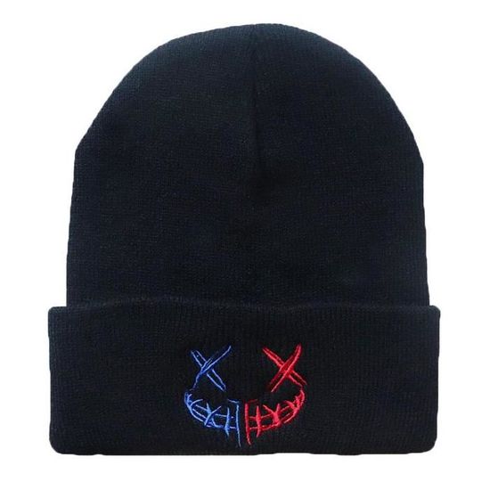 Bonnet Roblox Brodé Noir - Taille Unique Unisexe, Acrylique Doux Et Chaud | Logo Brodé Premium, Pour Enfants Et Adultes Fans | Idéal école, Sorties, Cadeau Gaming