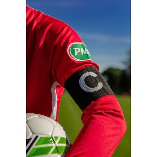 Lot De 4 Brassards De Capitaine Réglables - Multicolores (rouge, Jaune, Blanc, Bleu) - Nylon - Pour Foot, Rugby, Basket
