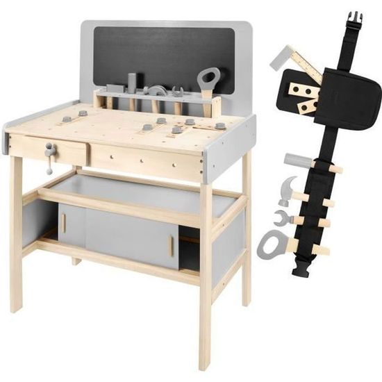 Caisse à outils enfant - HAPE - E3001 - Marteau, tournevis, vis - Jeux - Jouets