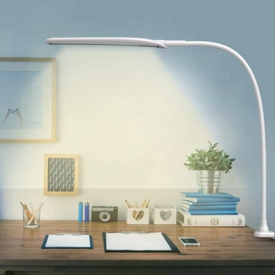 Hokone Lampe de Bureau à LED Lampe de Travail 9W Lampe de Table Lampe  Architecte a pince 3 Modes de Couleur Flexible 360 Degrés Pour Apprendre,  Lire, Travailler : : Luminaires et Éclairage
