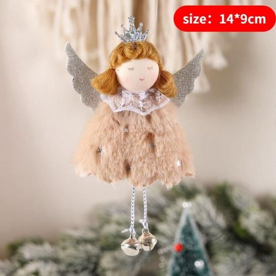 10 Mini-poupées En Bois Pour Déco Sapin De Noël – Pendentifs 12x11cm