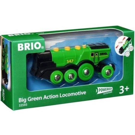 Train électrique à Piles Avec Wagons Magnétiques – Compatible Brio Et Thomas – Locomotive Lumineuse Et Sonore – Cadeau Enfant 3-8 Ans