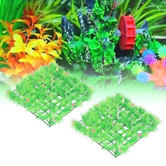 Lot De 8 Tapis De Gazon Synthétique Miniature - 15x15cm, Pour Décoration DIY, Maquettes, Terrarium