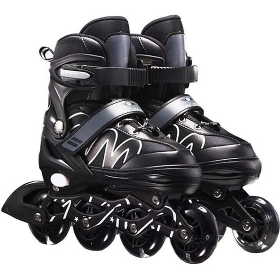 Patins à roulettes en caoutchouc patins de freins patins à roues alignées  adultes bloc de freins antidérapant noir 