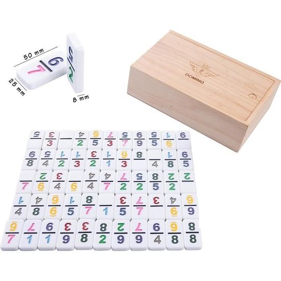 BS Toys Jeu De Dominos Triangles Colorés GA319 - Pensée Spatiale Et Amusement Pour Toute La Famille