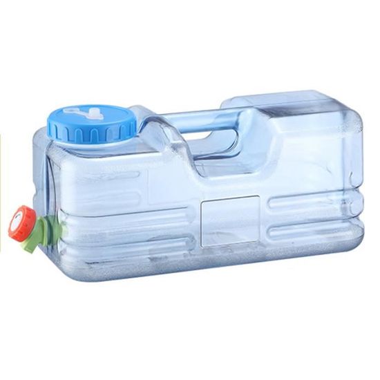 Jerrican camping alimentaire à robinet 10 litres translucide