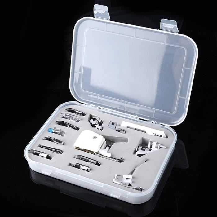 15 pcs Machine À Coudre Presseur Pieds Marche Kit CY-015 Adaptateur À Queue Basse Zipper Produits de couture ACCESSOIRES ET PIECES