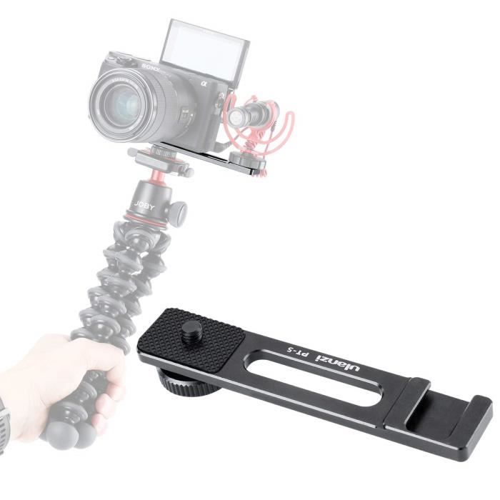 Barre d'extension de support pour patin de glace ULANZI PT-5 Vlog Appliquer pour Microphone Lumière vidéo LED avec vis de trépied de