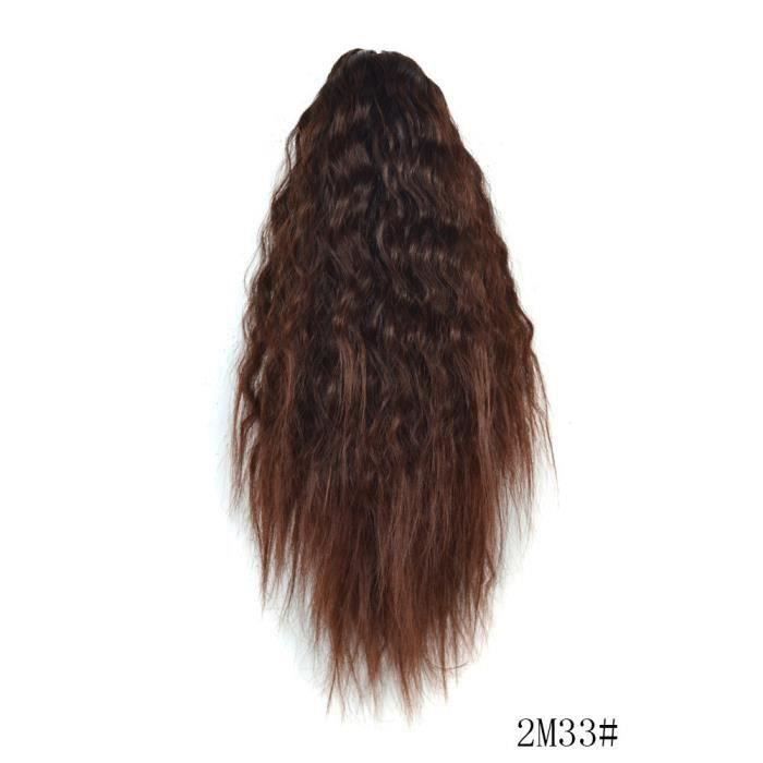 Femmes Cour onduleux de Ponytail bouclés de Prêle clip Griffe Extensions de la cheveux HHY80620005D