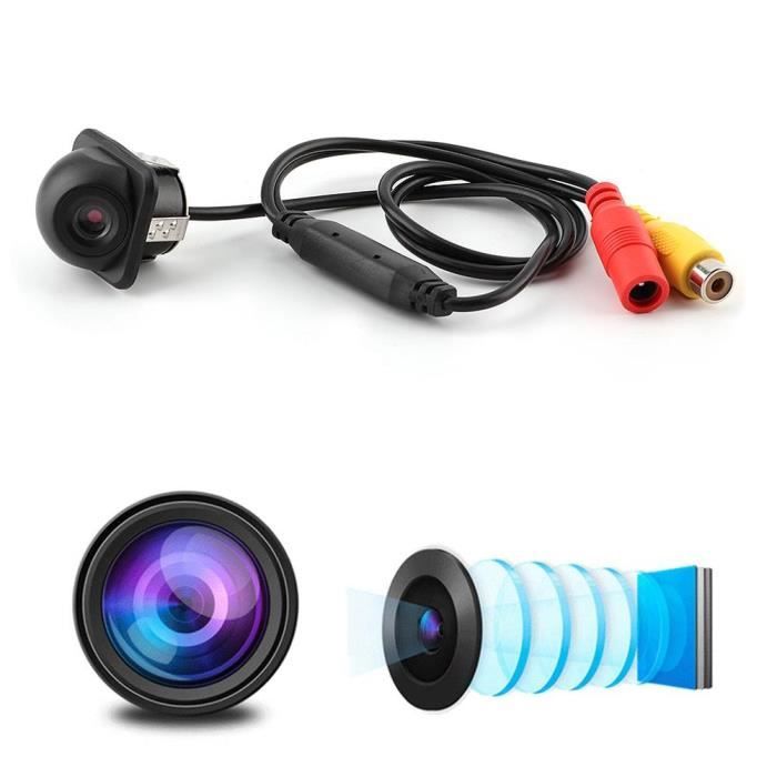 Tbest caméra de recul étanche Caméra de recul universelle pour voiture petit chapeau de paille vue arrière caméra de vision