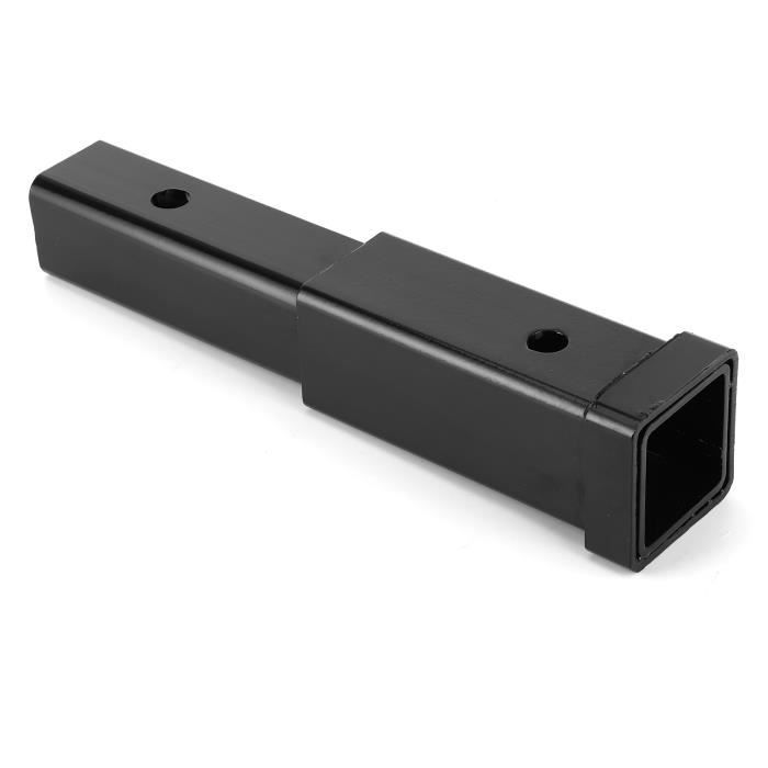 Extension d'attelage de remorque, rallonge de remorquage noire 12 pouces 5000lbs, pour support de vélo à montage sur attelage