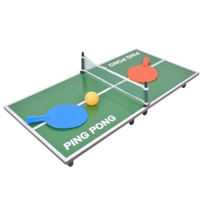 ZJCHAO Mini jeu de tennis de table Mini Jeu de Table de Tennis Bureau Pliant de Ping-Pong Jouet de Divertissement Parent-Enfant