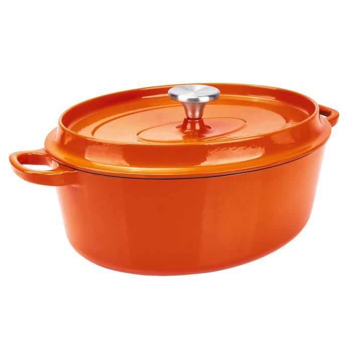 BERNDES Cocotte à rôtir avec couvercle Specials Fonte - Ø 29 cm - Orange