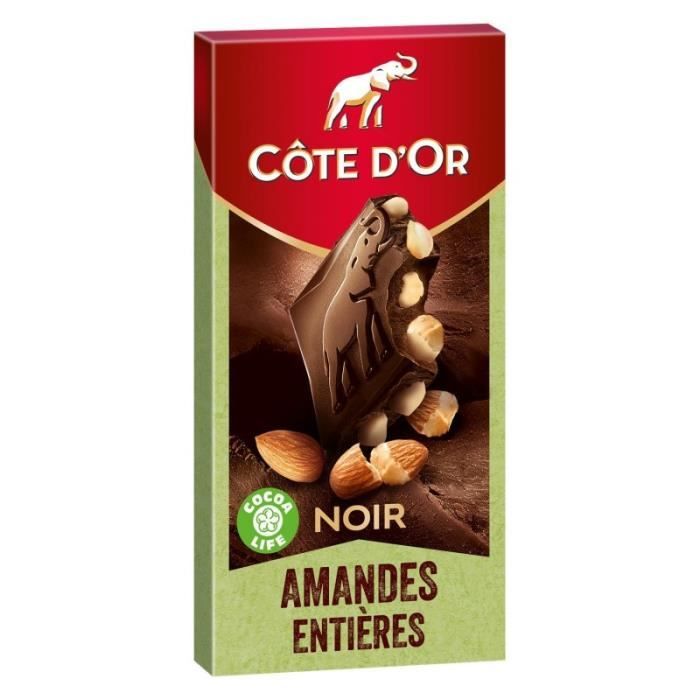 COTE D'OR - Côte D'Or Noir Amandes 180G - Lot De 4