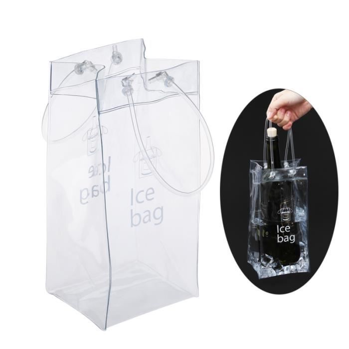 Pochette Sac à Glace Transparent pour Boisson Champagne Vin SEAU A GLACONS - RAFRAICHISSEUR