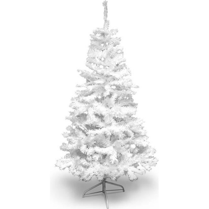 Sapin de Noël artificiel blanc Deluxe Blanc 180 cm