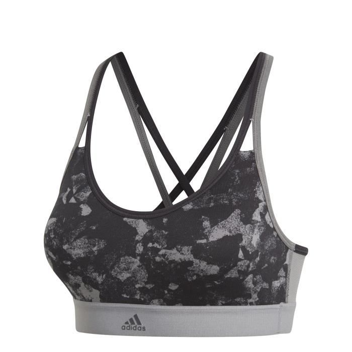 ADIDAS Brassière All Me Gr - Femme - Noir et gris