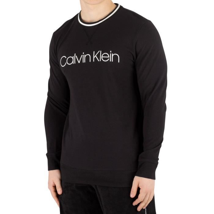 Calvin Klein Homme Sweat-shirt graphique, Noir