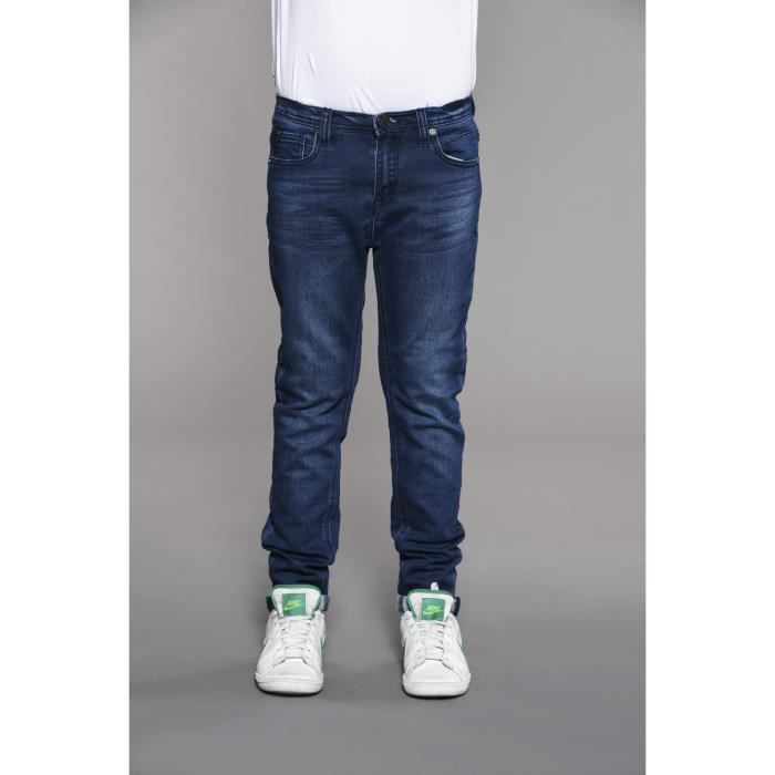 Jogg jeans slim avec délavage used