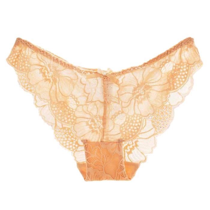 Femmes Dentelle Culotte Sous-vêtements Transparent Confort Respirant Plus la taille S - XL XL