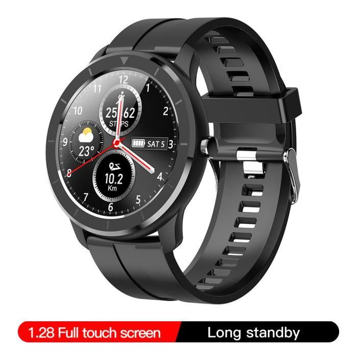 T6 pleine touche écran rond montre intelligente pour hommes IP68 étanche pression artérielle oxygène smartwatch pour les femmes