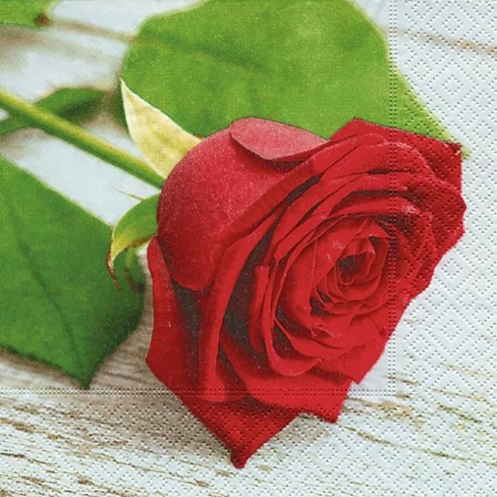 PAPER DESIGN - 20 Serviettes 33x33 cm - Lovely rose