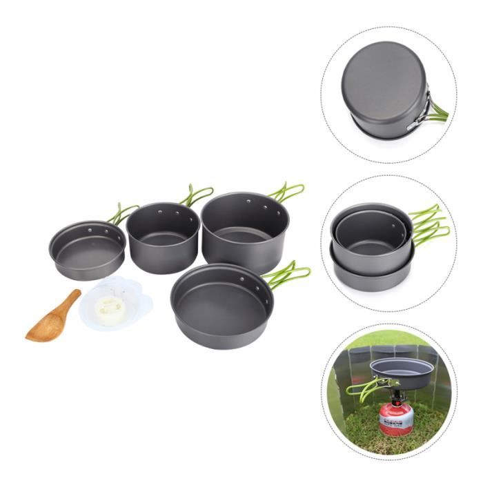 1 Ensemble USTENTINES BIEN Agréable Sûr Chic Pot Alumine Pan de Cuisine en popote - vaisselle - couverts camping - camp de base