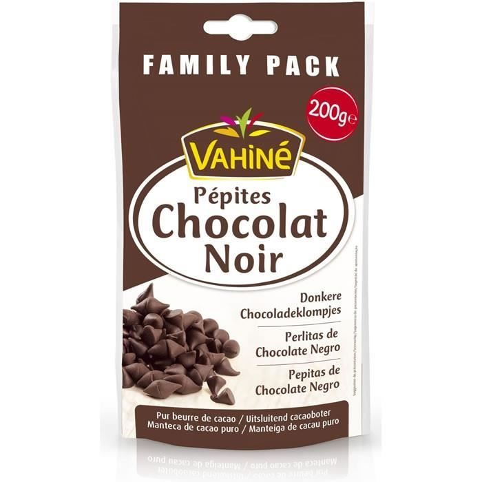 VAHINE : Pépites de Chocolat noir 200 g