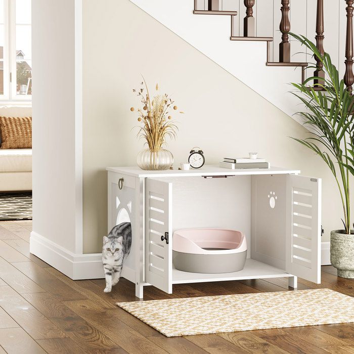 Comparer les prix de Maison de toilette - bac a litiere - filtre a charbon - tapis maison de toilette - tapis litiere Hoobro - EWT60MW01