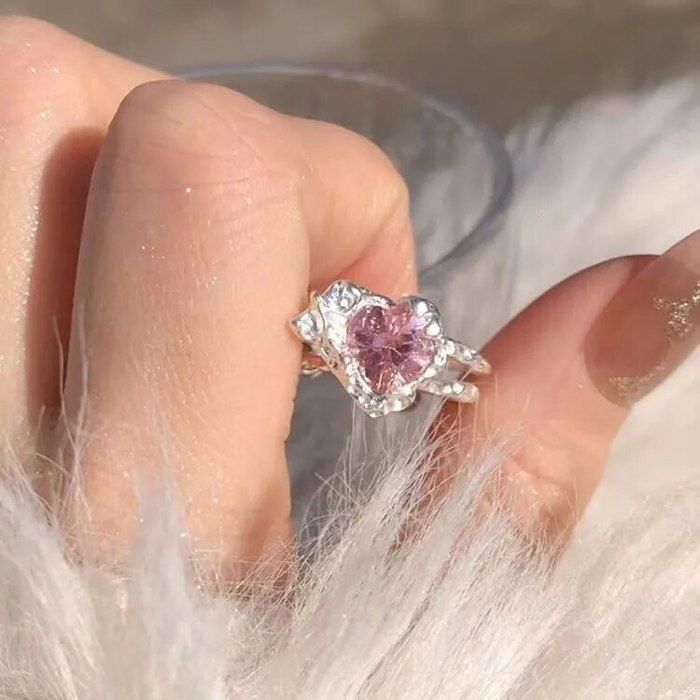 Bague Irrégulière en Pierre de Clair de Lune pour Femme,Petit Design ...