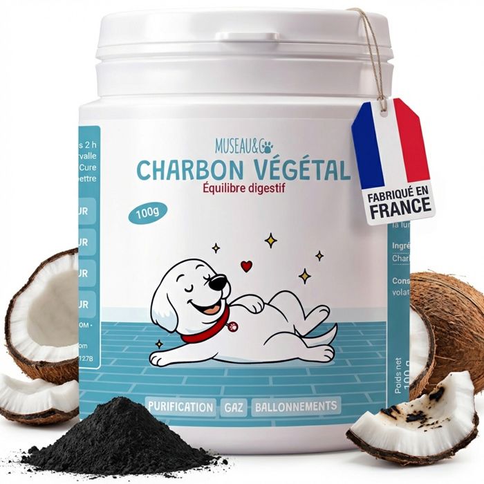 Comparer les prix de Museau & Co - Charbon végétal - Détox digestive naturelle chiens et chats