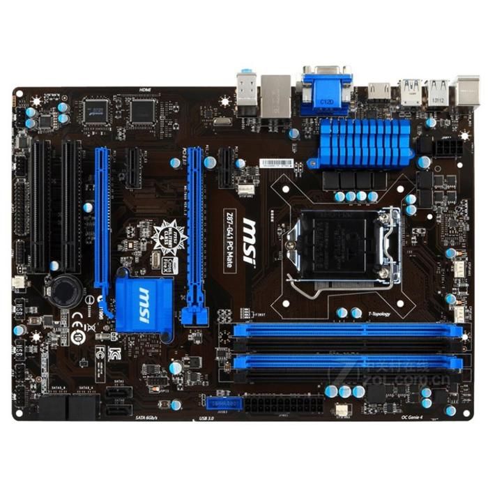 Carte mère MSI Z87-G41 PC Mate Intel Z87 LGA 1150 4xDDR3 SDRAM 32 Go ATX - Msi