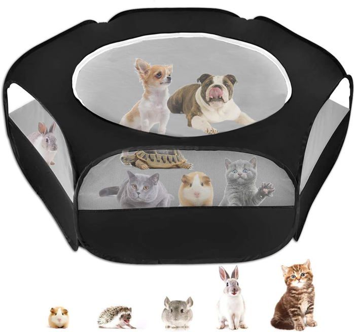 Comparer les prix de Parc Anti-Évasion pour Petits Animaux, Clôture Respirante Pliable pour Chats et Chiens, Sécurisé et Pratique