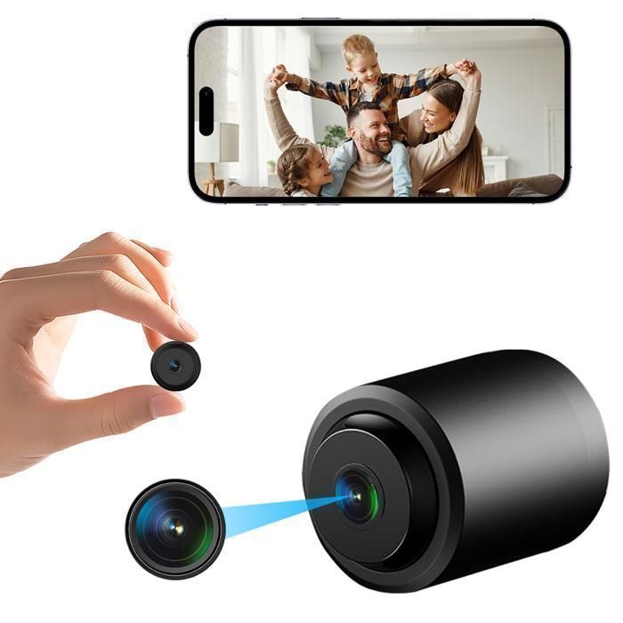 Caméra Espion WiFi 5G UYIKOO 1080P - Détecteur De Fumée Mini Caméra Cachée Avec Vision Nocturne Et Détection Mouvement