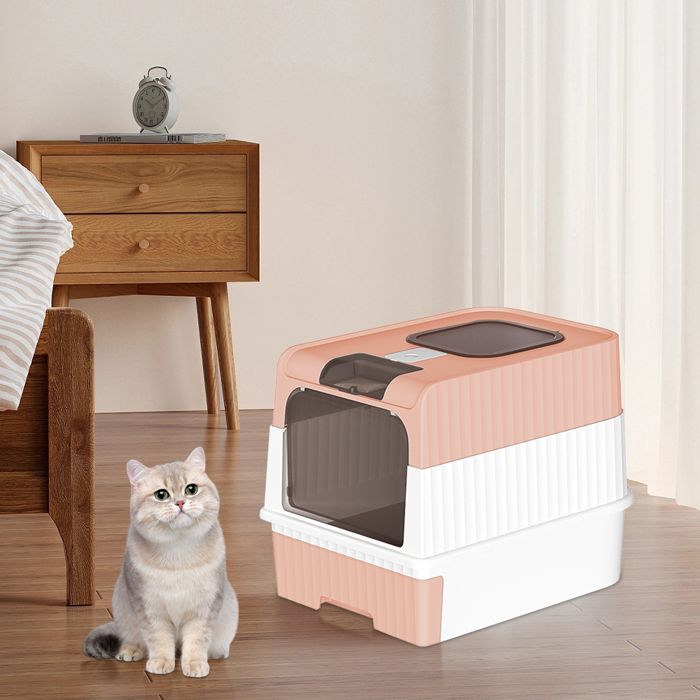 Comparer les prix de XJING-Boîte à litière pour chats - Toilettes de chat - pas dodeur - grand espace - Conception de type de tiroir - 49 * 37 * 35cm